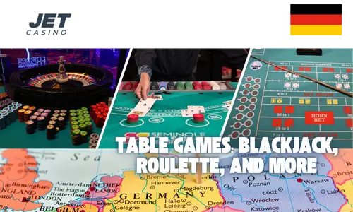 Tischspiele: Blackjack, Roulette und mehr