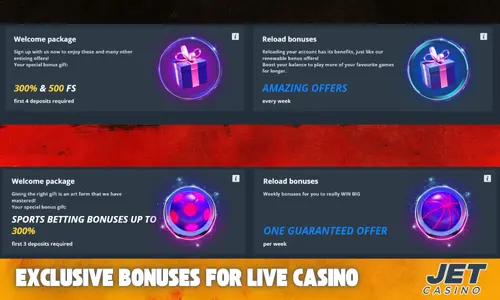 Exklusive Boni für Live Casino