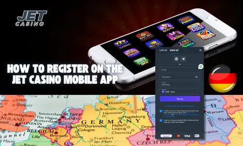 So registrieren Sie sich in der Jet Casino Mobile App